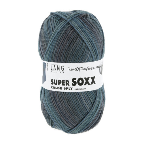 Lang Yarns Lang Yarns Super Soxx Time Of Day 6 draads 150 gram Lang Yarns Lang Yarns Super Soxx Time Of Day 6 draads 150 gram