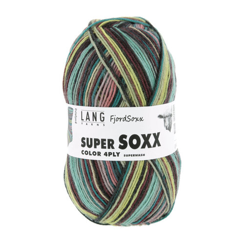 Lang Yarns Lang Yarns Super Soxx Fjord 4 draads 100 gram Lang Yarns Lang Yarns Super Soxx Fjord 4 draads 100 gram