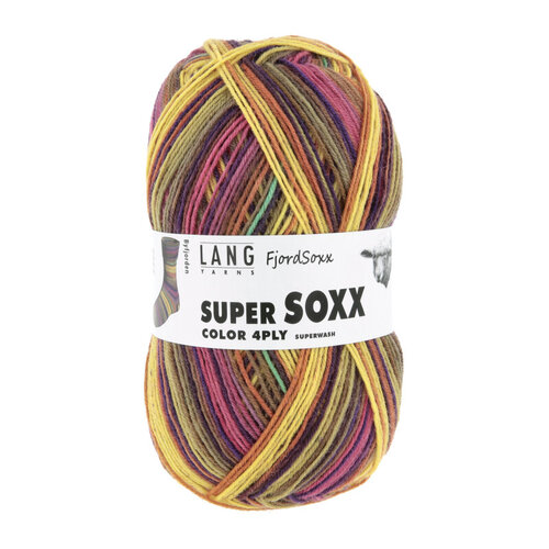 Lang Yarns Lang Yarns Super Soxx Fjord 4 draads 100 gram Lang Yarns Lang Yarns Super Soxx Fjord 4 draads 100 gram