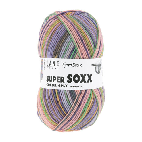 Lang Yarns Lang Yarns Super Soxx Fjord 4 draads 100 gram Lang Yarns Lang Yarns Super Soxx Fjord 4 draads 100 gram