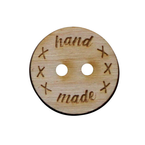 Orchidea Houten label knoop Hand Made Orchidea Houten label knoop Hand Made