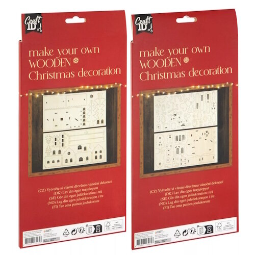 Houten bouwpakketje huisje met Arreslee Houten bouwpakketje huisje met Arreslee