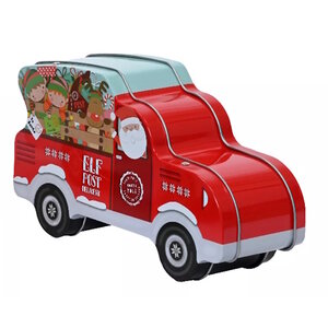 Opbergblik bestelbus met kerstman