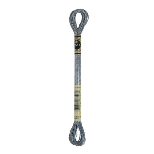 DMC DMC Metallic splijtgaren grijs  E0317 DMC DMC Metallic splijtgaren grijs  E0317