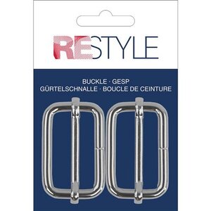 Restyle Gesp 40 mm Zilver 2 stuks