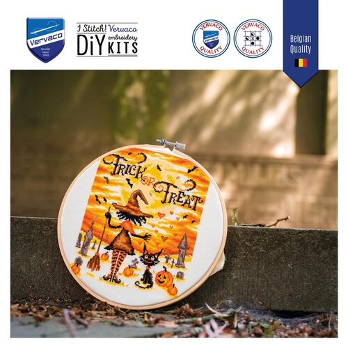 Vervaco Vervaco borduurpakket Trick or Treat PN-0222025 Vervaco Vervaco borduurpakket Trick or Treat PN-0222025