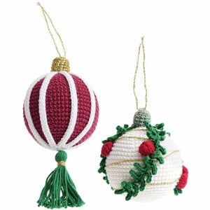 Rico Design Ricorumi haakset kerstballen goud 2 stuks