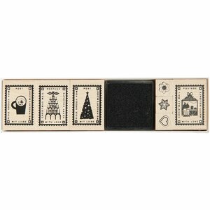 Rico Design Stempelset Kerstpost 11-delig