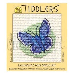 Mouseloft Mouseloft Borduurpakketje Blue Butterfly