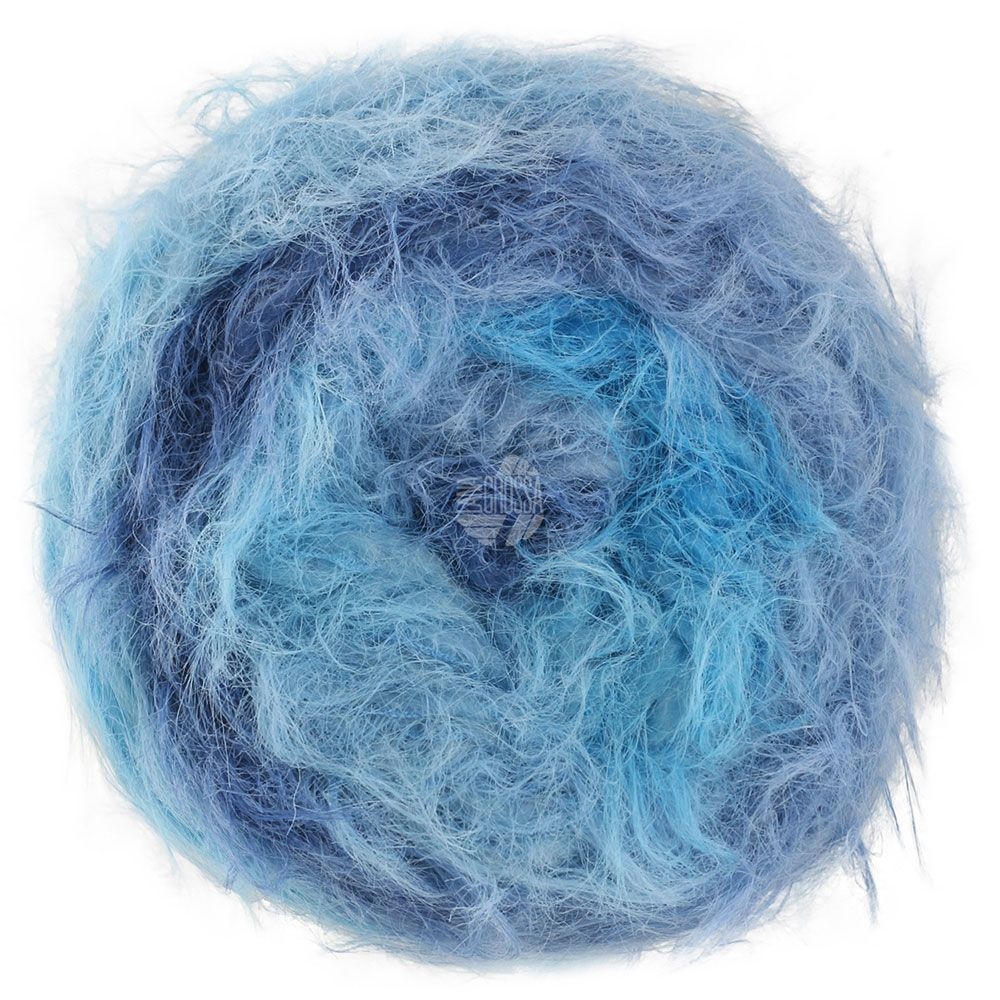 LANA GROSSA Basta, garen in namaakbontlook, los gedraaid, franjeffect en merinovezels, handbreigaren, 50% scheerwol en 50% polyamide, 50 g wol voor breien en haken, 100 m garen FB 11