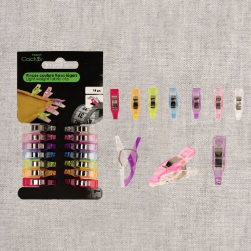 Mediac Stof en quilting clips 14 stuks 7 x 27 mm Mediac Stof en quilting clips 14 stuks 7 x 27 mm