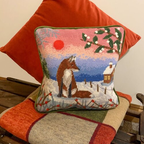 Bothy Threads Bothy Threads Petit Point Borduurkussen A Winter's Tale Bothy Threads Bothy Threads Petit Point Borduurkussen A Winter's Tale