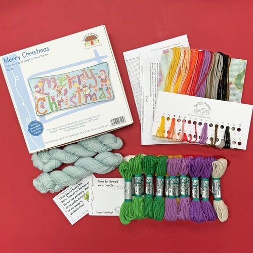 Bothy Threads Bothy Threads Petit Point Borduurkussen Merry Christmas Bothy Threads Bothy Threads Petit Point Borduurkussen Merry Christmas