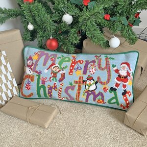 Bothy Threads Bothy Threads Petit Point Borduurkussen Merry Christmas