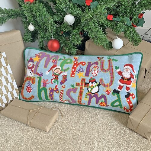 Bothy Threads Bothy Threads Petit Point Borduurkussen Merry Christmas Bothy Threads Bothy Threads Petit Point Borduurkussen Merry Christmas