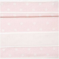 Badstof Handdoek Roze met witte stippen 50 x 100 cm