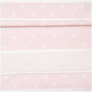 Rico Design Badstof Handdoek Roze met witte stippen 50 x 100 cm