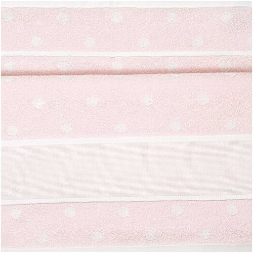 Rico Design Badstof Handdoek Roze met witte stippen 50 x 100 cm