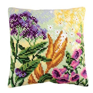 Collection D Art Borduurkussen Lupin Dream 1 40 x 40 cm