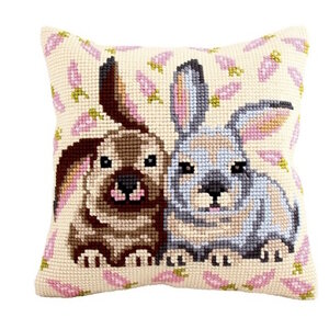 Collection D Art Borduurkussen Flopsy & Mopsy 40 x 40 cm