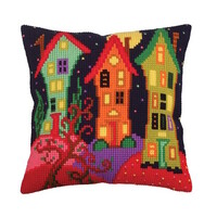 Borduurkussen Lodges Under the Moon 40 x 40 cm