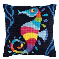 Borduurkussen Sea Mosaic 40 x 40 cm cda-5345