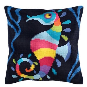 Collection D Art Borduurkussen Sea Mosaic 40 x 40 cm cda-5345