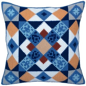 Collection D Art Borduurkussen Majolica 40 x 40 cm