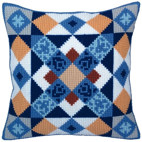 Collection D Art Borduurkussen Majolica 40 x 40 cm Collection D Art Borduurkussen Majolica 40 x 40 cm