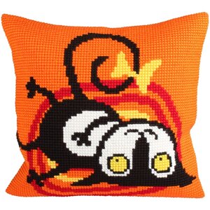 Collection D Art Borduurkussen Escaped Cat 5230 40 x 40 cm