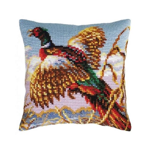 Collection D Art Borduurkussen Pheasant 40 x 40 cm Collection D Art Borduurkussen Pheasant 40 x 40 cm
