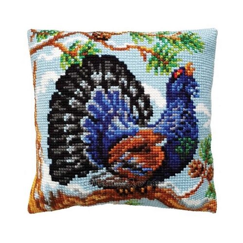 Collection D Art Borduurkussen Capercaillie 40 x 40 cm Collection D Art Borduurkussen Capercaillie 40 x 40 cm