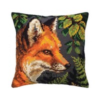 Borduurkussen Fox 40 x 40 cm