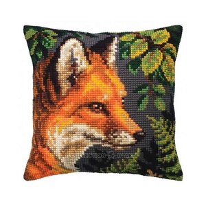 Collection D Art Borduurkussen Fox 40 x 40 cm