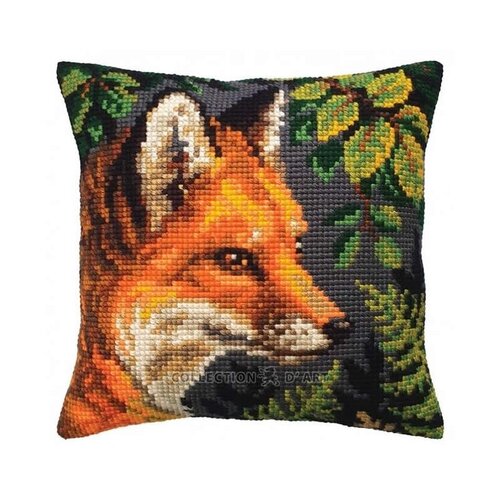 Collection D Art Borduurkussen Fox 40 x 40 cm Collection D Art Borduurkussen Fox 40 x 40 cm