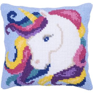 Needleart Borduurpakket Kussen Unicorn 40 x 40 cm