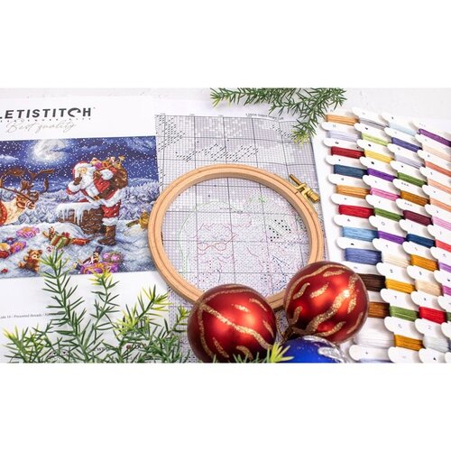 Leti Stitch Leti Stitch Borduurpakket Silent Night Gift