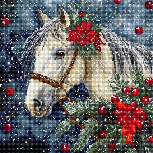 Leti Stitch Leti Stitch Borduurpakket Winter Horse