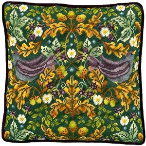 Bothy Threads Petit Point Borduurkussen Autumn Starlings Tapestry