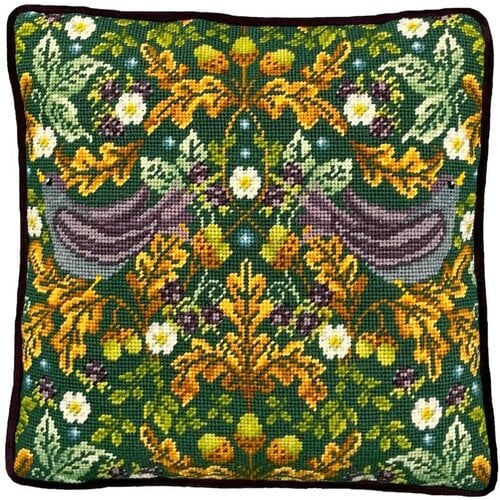 Bothy Threads Petit Point Borduurkussen Autumn Starlings Tapestry