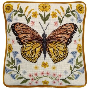 Bothy Threads Bothy Threads Petit Point borduurpakket Botanical Butterfly