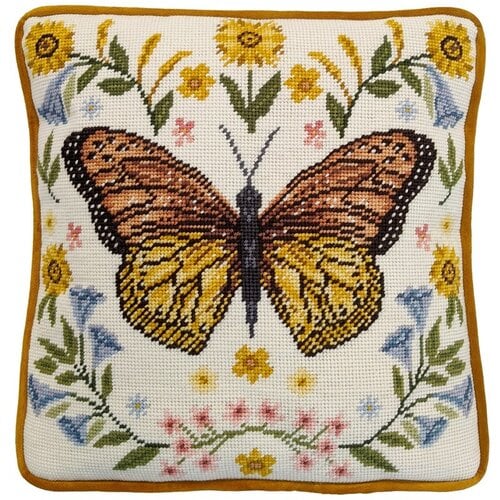 Bothy Threads Bothy Threads Petit Point borduurpakket Botanical Butterfly
