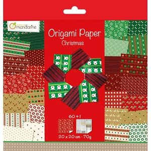Origami Papier Christmas 60 vel 70 grams 20 x 20 cm
