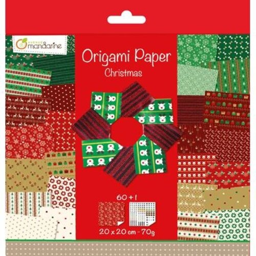 Origami Papier Christmas 60 vel 70 grams 20 x 20 cm