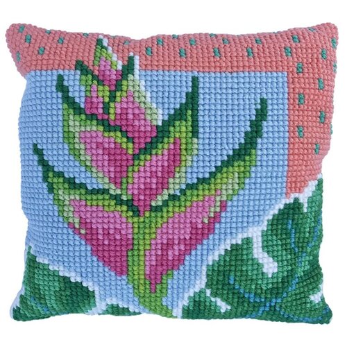Needleart Borduurpakket Kussen Paradise Bloom 40 x 40 cm Needleart Borduurpakket Kussen Paradise Bloom 40 x 40 cm