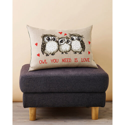 Permin Permin Borduurpakket kussen Owl 83-5460