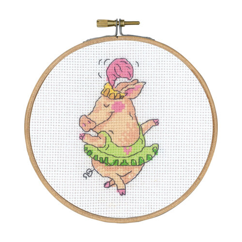 Permin Permin borduurpakket Feather Pig 13-5401