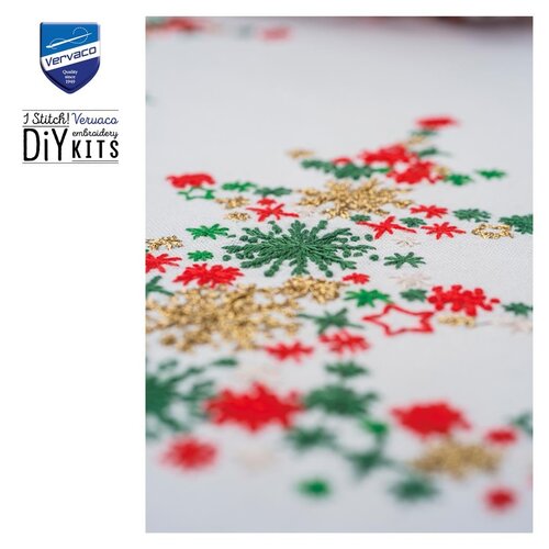 Vervaco Vervaco Tafelloper Kerstboom met versiering 40 x 100 cm