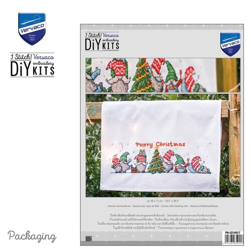 Vervaco Vervaco borduurpakket Gnomes met kerstboom