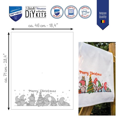 Vervaco Vervaco borduurpakket Gnomes met kerstboom